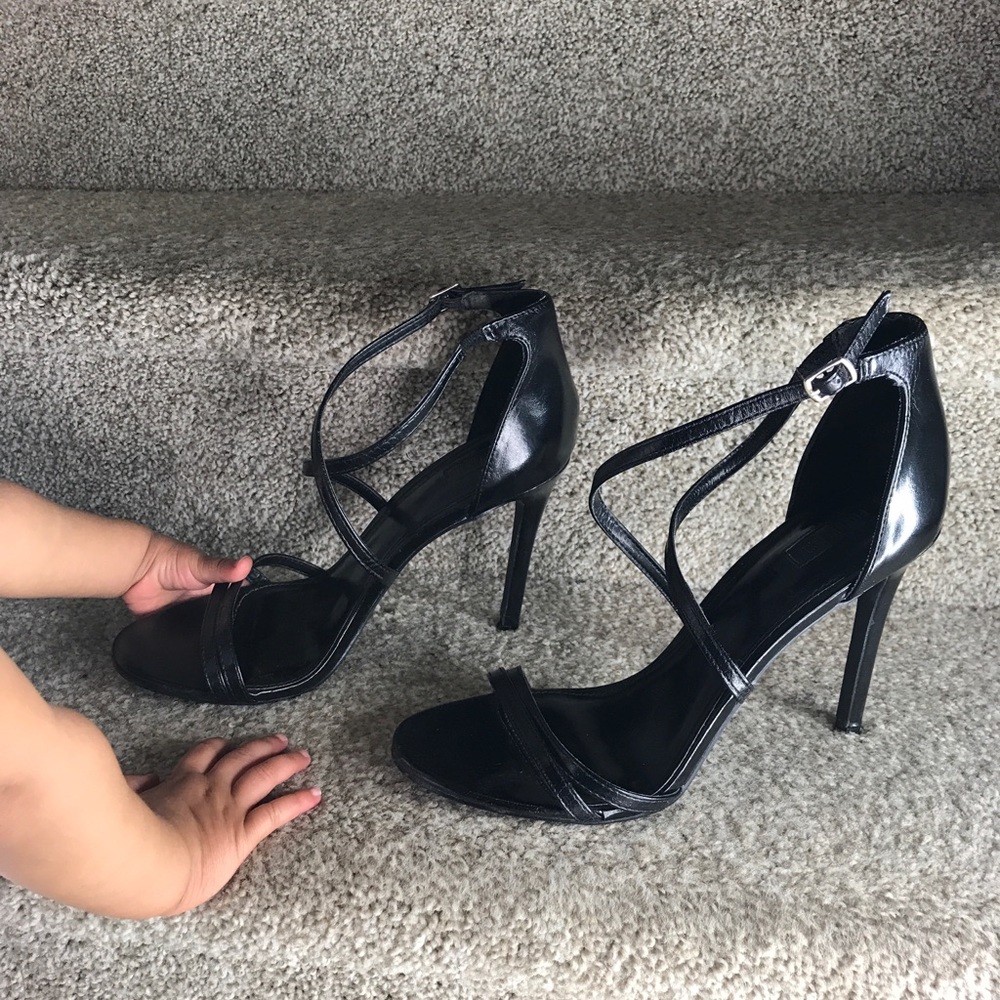 Black Strappy Heels